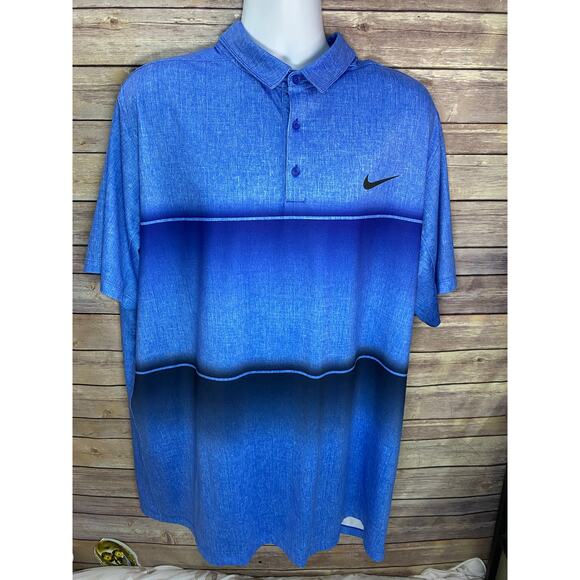 Nike Golf Polo – Men’s 2XL, Two-Toned Blue, Standard Fit Stretch Performance - Picture 1 of 10